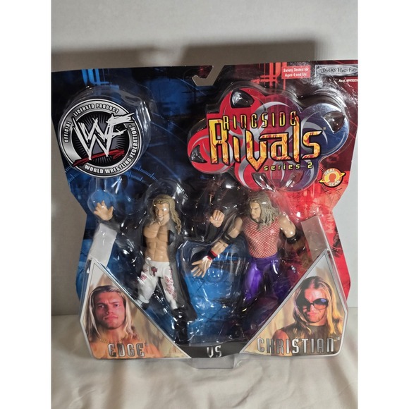 Vintage Jakks Pacific Ringside Rivals Series 2 Edge&Christian Action Figures